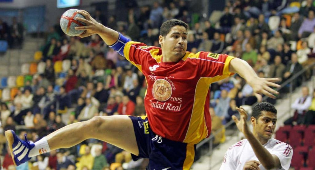 Rolando Uríos, durante el Mundial de 2005 en el que se proclamó campeón con la Selección española.