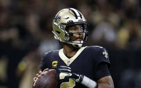 Jameis Winston, ayer, durante el partido que enfrentó a New Orleans Saints con Tampa.