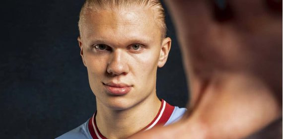 Erling Haaland, jugador del Manchester City.