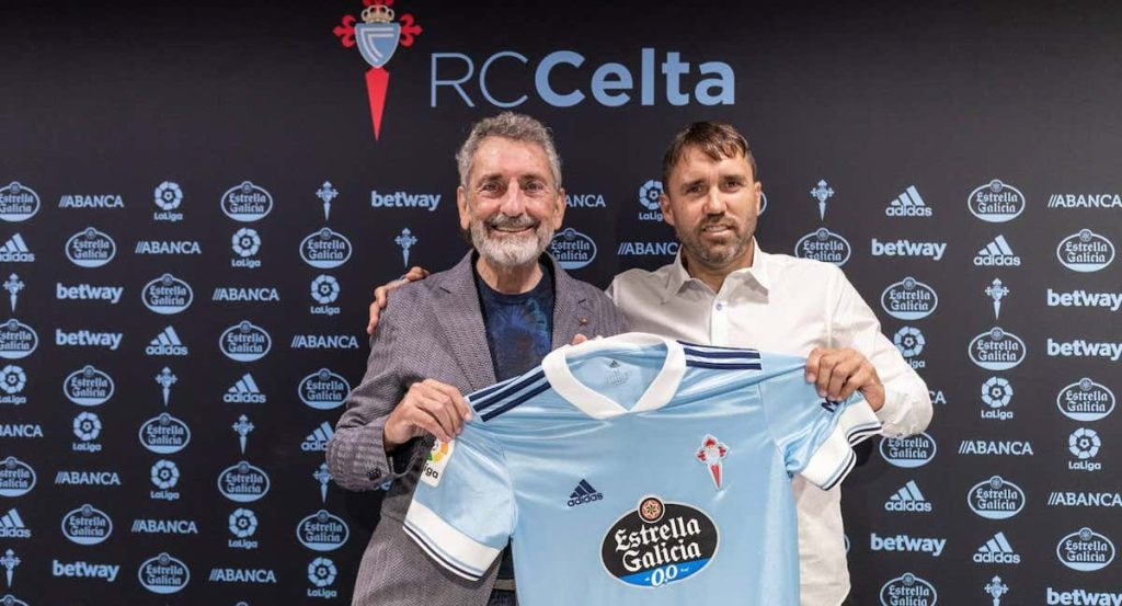 Eduardo Coudet renovó su contrato con el Celta en junio de 2021.