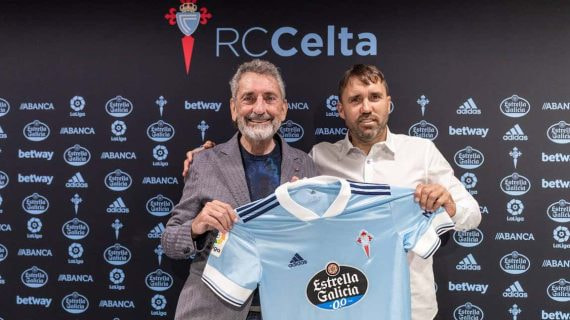 Eduardo Coudet renovó su contrato con el Celta en junio de 2021.