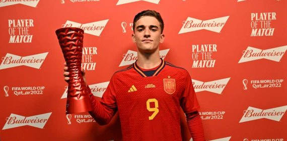 Gavi, MVP del partido inaugural