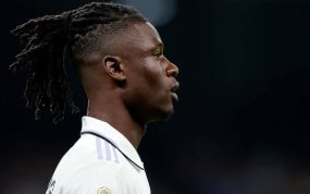 Eduardo Camavinga, con el Real Madrid.