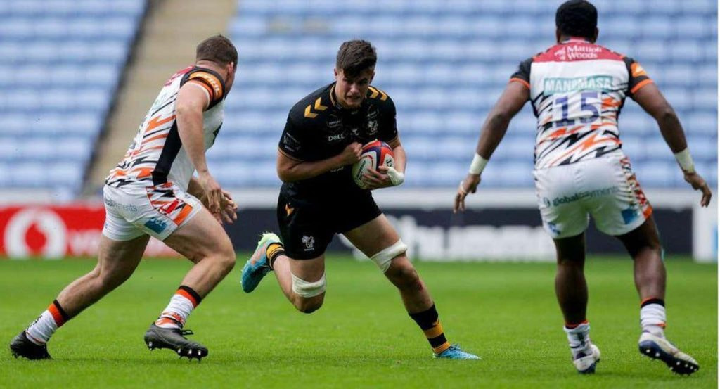 Mario Pichardie jugando con Wasps.