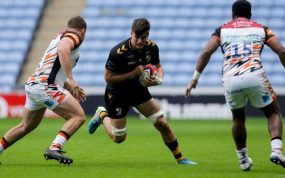 Mario Pichardie jugando con Wasps.