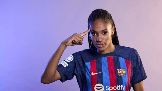 Salma Paralluelo, jugadora del Barcelona.