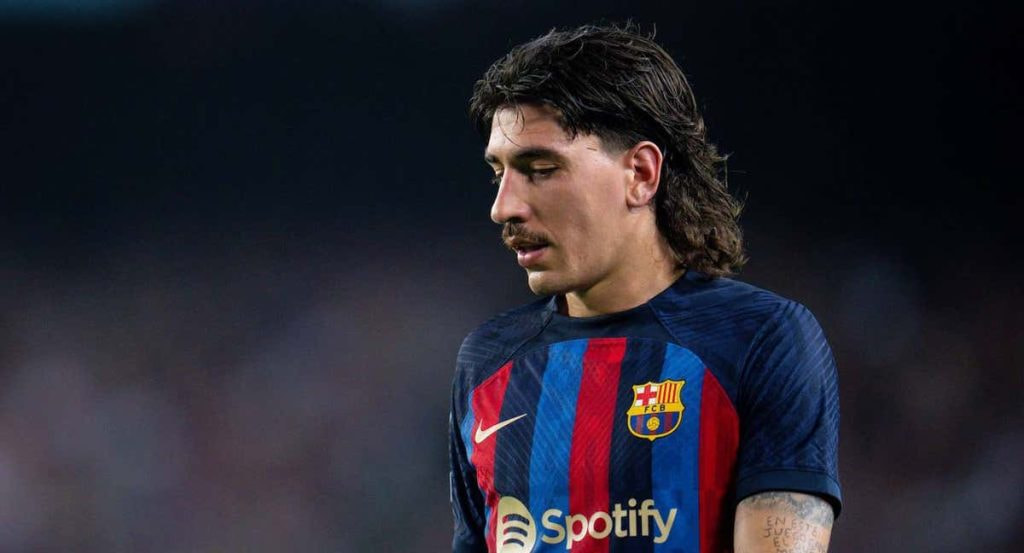 Héctor Bellerín, durante un partido con el Barcelona esta temporada.