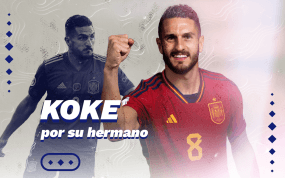 Koke Resurrección viste el dorsal número '8' con la Selección Española, donde acumula 70 internacionalidades.