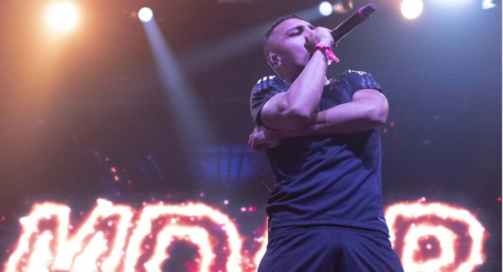 Morad durante un concierto.