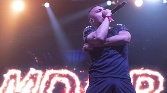 Morad durante un concierto.