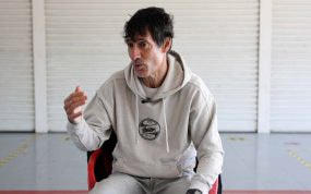 David Billabona, en la entrevista con Relevo realizada en Zaragoza.