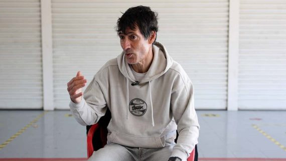 David Billabona, en la entrevista con Relevo realizada en Zaragoza.