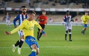 Antonio Blanco, con la camiseta del Cádiz.