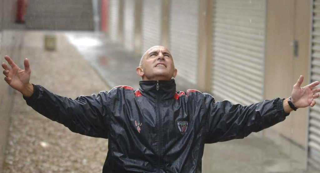 De la Fuente, durante su etapa en Lezama como entrenador del Bilbao Athletic.