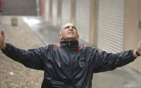 De la Fuente, durante su etapa en Lezama como entrenador del Bilbao Athletic.