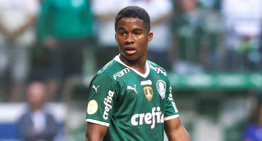 Endrick, en un partido con Palmeiras.