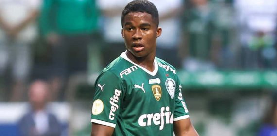 Endrick, en un partido con Palmeiras.