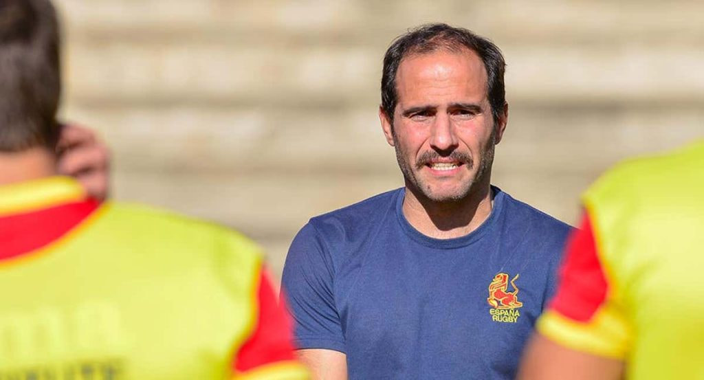 Pablo Feijoo durante un entrenamiento con España.