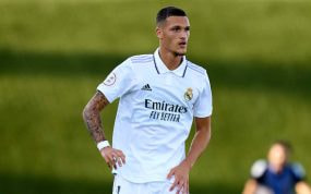 Rafa Marín, durante un partido del Real Madrid Castilla.