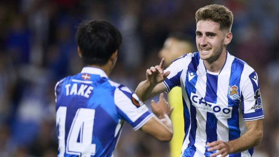 Take y Robert jugaron juntos en la Masia y ahora lo hacen en la Real Sociedad.