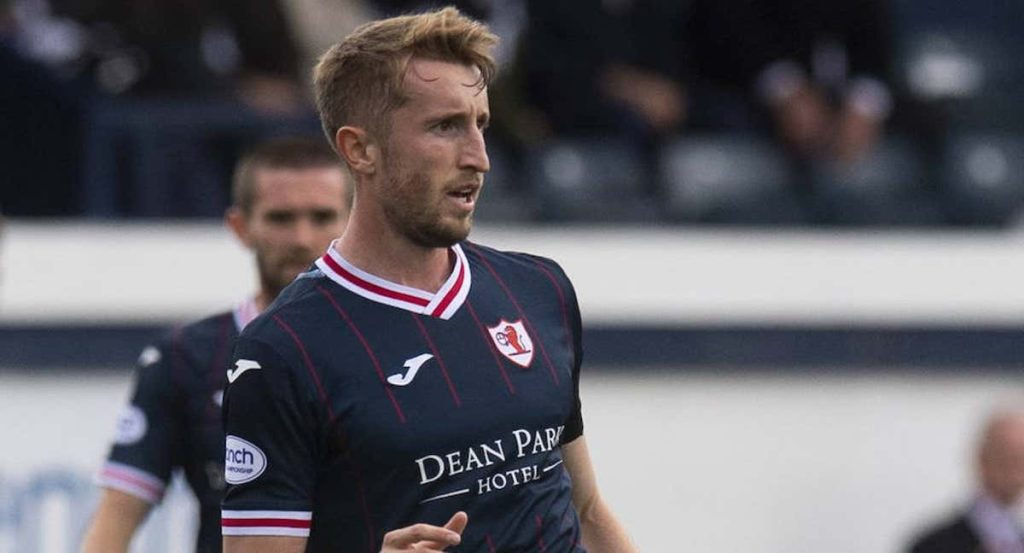 Ryan Nolan, en un partido con el Raith Rovers.