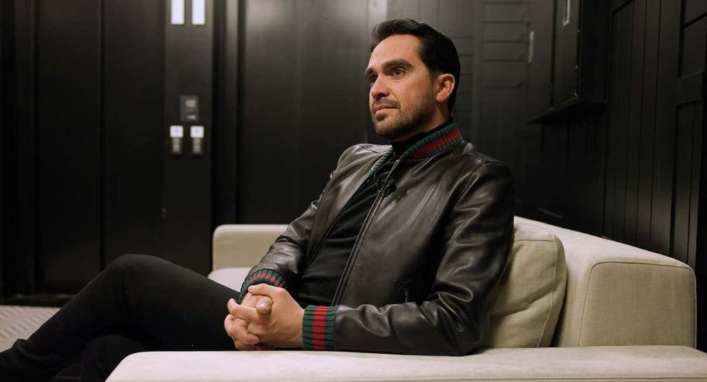 Alberto Contador durante la entrevista.