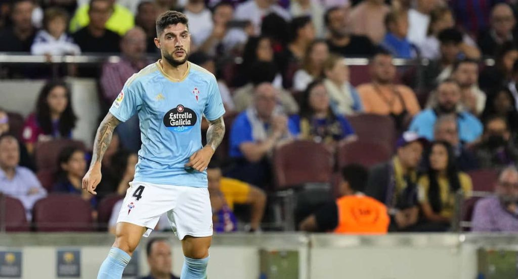 Unai Núñez, en un partido con el Celta esta temporada.
