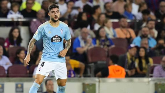 Unai Núñez, en un partido con el Celta esta temporada.