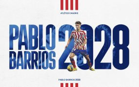 El Atlético anunció el lunes 23 de enero la ampliación del contrato de Pablo Barrios hasta 2028.