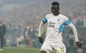 Pape Gueye, en un partido con el Marsella.