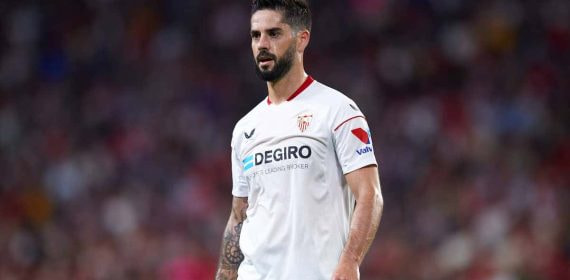 Isco, durante un partido con el Sevilla.