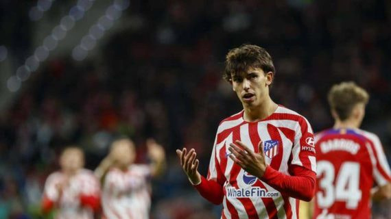 Joao Félix, en el partido de este domingo ante el Barça.