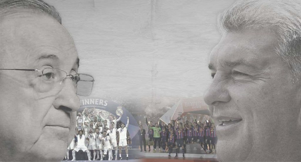 Cara a cara entre Florentino Pérez y Joan Laporta.
