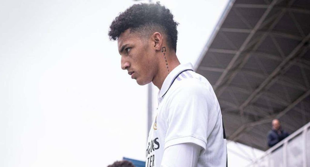 Álvaro Rodríguez, delantero del Real Madrid.
