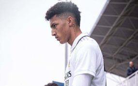 Álvaro Rodríguez, delantero del Real Madrid.