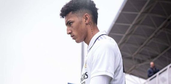 Álvaro Rodríguez, delantero del Real Madrid.