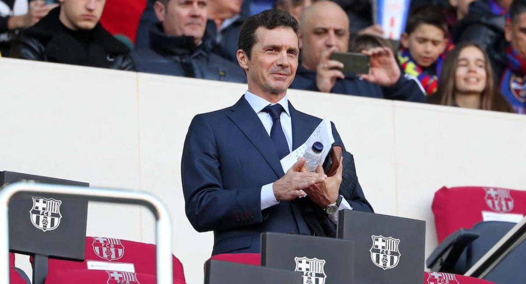 Guillermo Amor, en una imagen de archivo en el palco del Camp Nou.