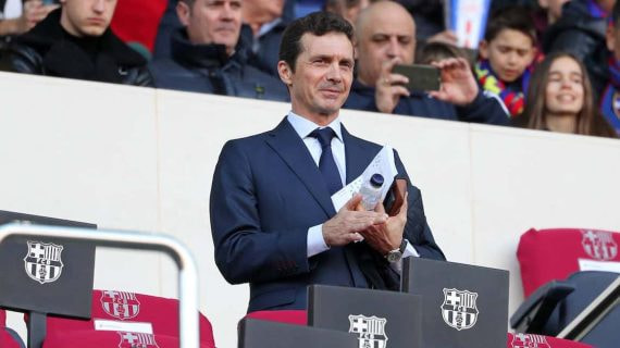 Guillermo Amor, en una imagen de archivo en el palco del Camp Nou.