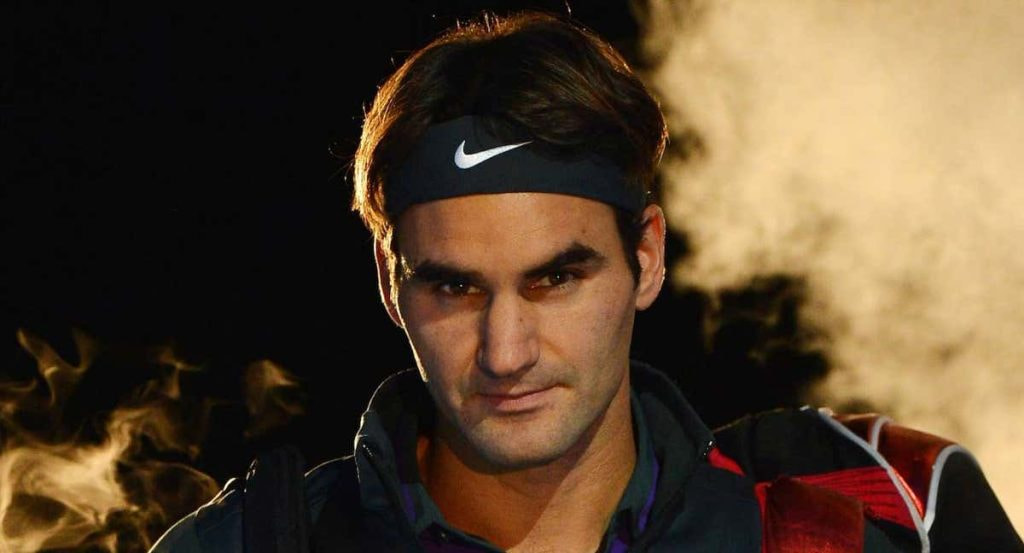 Roger Federer, durante las ATP Finals de 2012, cuando todavía vestía la marca deportiva Nike.