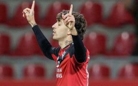 César Gelabert, en un partido con el Mirandés