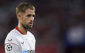 Adnan Januzaj, en un partido de Champions del Sevilla.