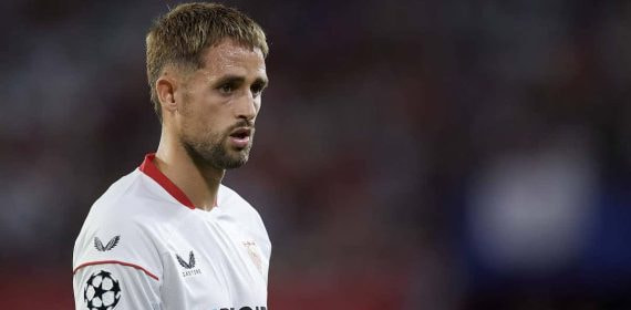 Adnan Januzaj, en un partido de Champions del Sevilla.