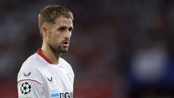 Adnan Januzaj, en un partido de Champions del Sevilla.