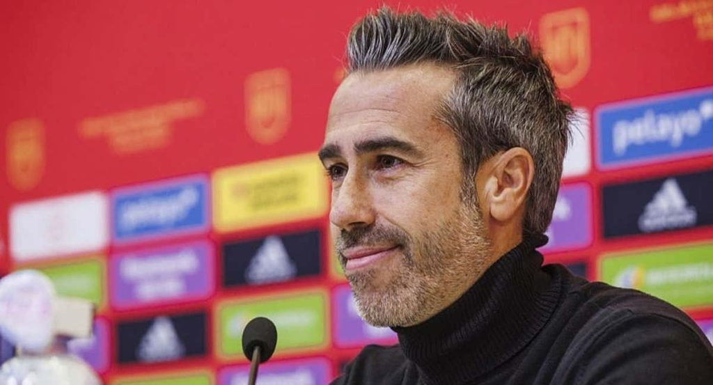 Jorge Vilda durante una rueda de prensa.