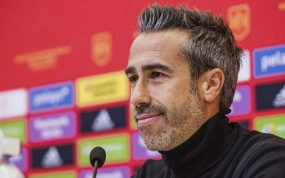 Jorge Vilda durante una rueda de prensa.