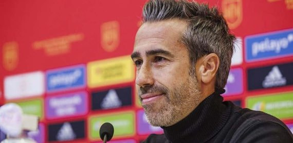 Jorge Vilda durante una rueda de prensa.