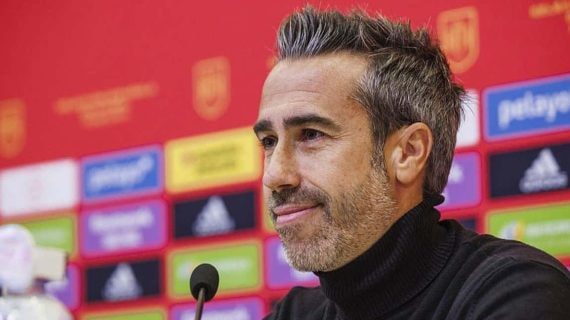 Jorge Vilda durante una rueda de prensa.
