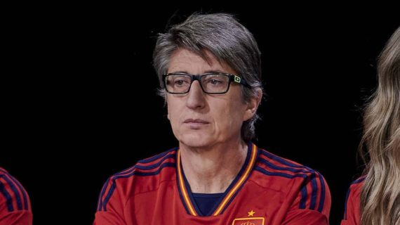 El periodista Juan Carlos Rivero, en la presentación del Mundial de Catar en TVE.