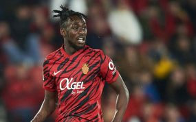 Kadewere durante un partido con el Mallorca esta temporada