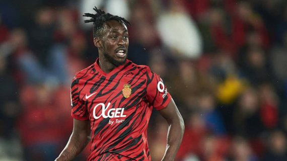 Kadewere durante un partido con el Mallorca esta temporada